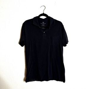 Mack Weldon for daily wear men's navy blue short sleeve polo size medium